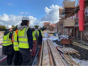 Walsall College students visit Coseley New Village brownfield development 