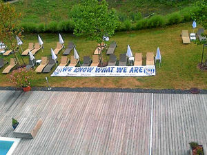 Supporting image for story: West Brom kitman bags sunbeds at team's training camp hotel in Austria