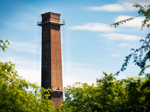 Supporting image for story: Telford's famous chimney repointed in lockdown
