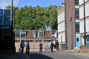 Police at the Raven Meadows car park