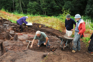 The Iron Age hill fort archaeological dig