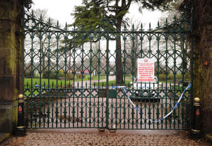 CCTV showed a person alleged to be the killer entering the park at 10.44pm