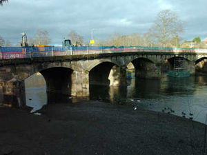 Supporting image for story: Celebration at reopening of Teme Bridge