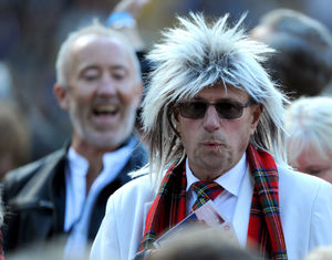 Fans enjoy the gig as Sir Rod Stewart performs at Molineux. Picture: Tim Thursfield