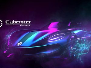 Supporting image for story: The MG Cyberster is a sleek electric sports car concept