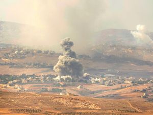 Supporting image for story: Israeli military says it has struck 300 targets in Lebanon
