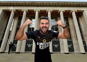 Wolves fan Cameron Guest travelled from London for the run.