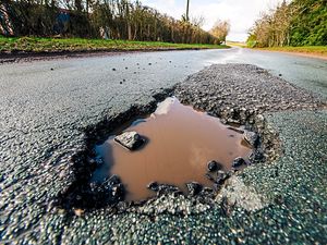 Supporting image for story: Craters on Shropshire roads: Send us your pothole pics