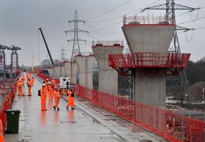 On-site at the HS2 'Delta Junction' viaduct works