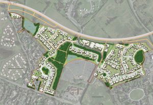 Plans have been submitted to build 283 homes in Bicton Heath, near Shrewsbury. Picture: Baldwin Design Consultancy Limited