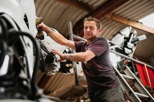 Sculpture Artist Luke Kite is creating a new robotic sculpture for the British Ironwork Centre in Oswestry