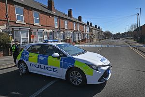 Walsall Police at the scene of a murder on Bloxwich Road/Norfolk Place where a 22-year-old was  stabbed.