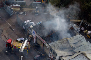 More than 50 firefighters worked to contain the blaze