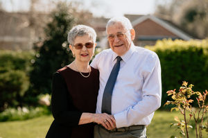 Daisy Perks and Kenneth Perks from Shrewsbury celebrating their 60th diamond wedding anniversary