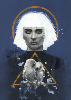 Sarah Stokes's piece "Captured" was a mixed media work and was the Felix Award Winner 2021 (1st prize)