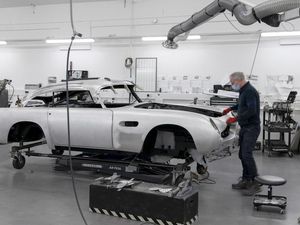 Supporting image for story: Aston Martin DB5 production recommences after 55 years