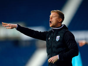 Albion under-18s head coach Leigh Downing in the technical area during his side's FA Youth Cup defeat to Manchester City at The Hawthorns. Pic: Malcolm Couzens/West Bromwich Albion