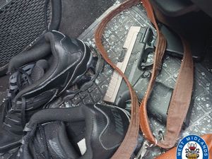 Supporting image for story: Four arrested after gun, swords and ammunition recovered from car 'being driven dangerously' in Wolverhampton