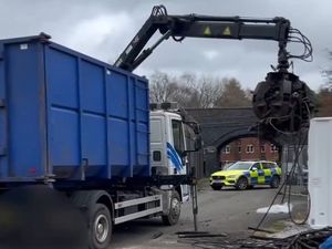 Supporting image for story: Driver charged and loses truck after being caught taking scrap metal