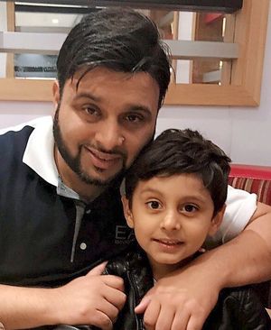 Imran Khan and father Ihsan Khan