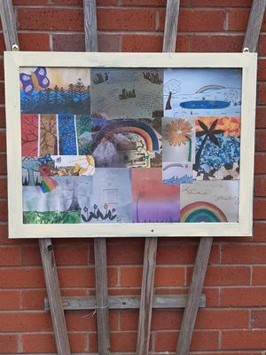 The artwork has been created by students from Bridgnorth Endowed School for residents of Wheatlands Care Home