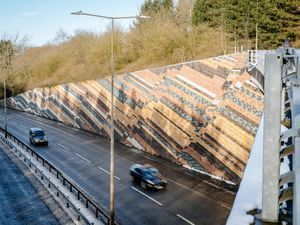 Supporting image for story: BMW turns back to the future to recreate old advertisement with A442 mosaic wall