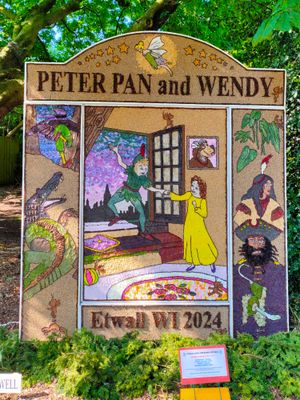 Etwall Women's Institute well dressing from 2024
