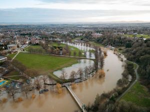 Flooding at the Quarry in Shrewsbury