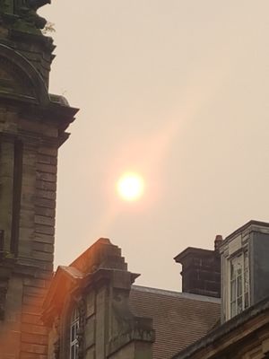 The red sun over Walsall