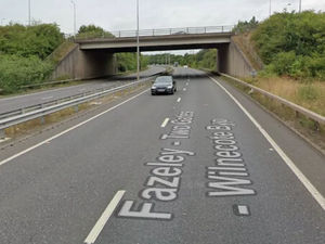 Supporting image for story: Man dies and woman taken to hospital as road closed for 11 hours following crash in Staffordshire