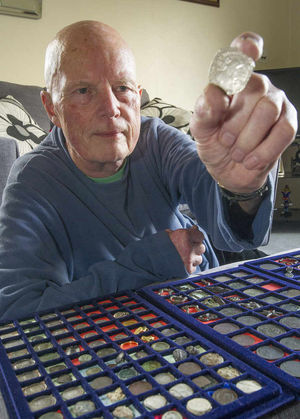 Howard with some of his finds