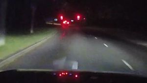 The driver ran a number of red lights.