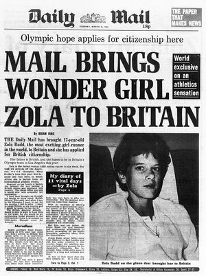 The Daily Mail led a campaign for Zola Budd to be granted British citizenship