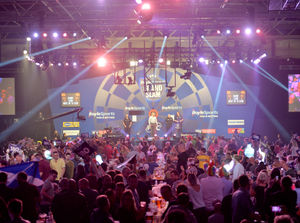 The stage is very large and the venue offers places to view from all areas