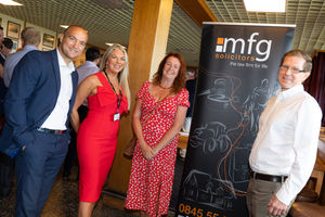 a left to right is Luke Blount, Clare Lang, Liz Needham and Ben Tibbetts