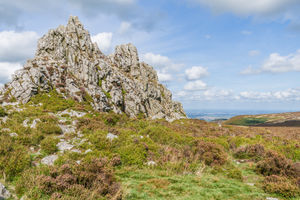 The Devil's Chair is a unique feature on the landscape on Stiperstones. Photo: Ian Capper