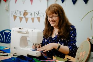 Anne Bowen from Sew Wise, who has been given retail space in Telford shopping centre after winning the Step Up contest