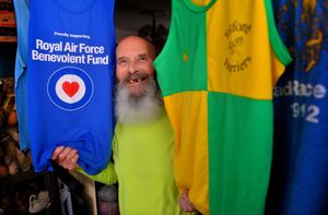 Jim Hussey at his home last year