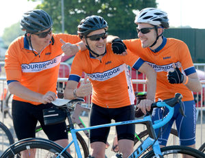 Nick Preece, Colin Talbot and Christian Atherley from Stourbridge Cycling Club