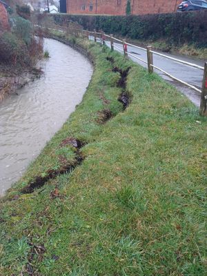 The brook as it appeared on December 29