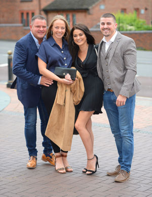 Kevin, Lisa, Laura and Kyle Haynes from Wednesfield