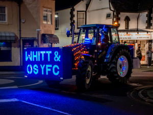 Supporting image for story: Oswestry Illuminated Tractor Run: Farmers light up the roads for charity