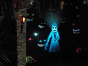 Supporting image for story: Ghosts galore as Black Country man facing cancer plans his greatest Halloween display for charity