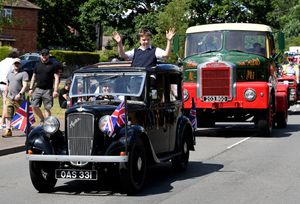 Vintage vehicles were admired by the crowd at Shifnal Carnival