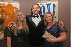 BUSINESS COPYRIGHT NATIONAL WORLD TIM STURGESS 13/11/24.  Ladder for the Black Country  Apprentice Awards 2024 .The Richardson Suite at West Bromwich Football Club. Pictured, Wolverhampton university, Lianne Sealey, Adam Vasco and Jenny Connor.