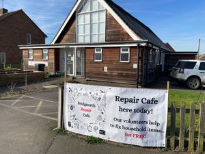 Volunteers help to fix household items for free!