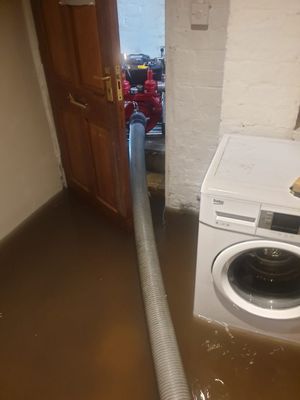 A flooded property in Oswestry. Picture: Shropshire Fire and Rescue