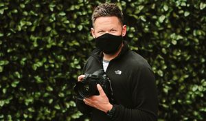 Jamie Ricketts kept working along with photographers Tim Thursfield and Tim Sturgess