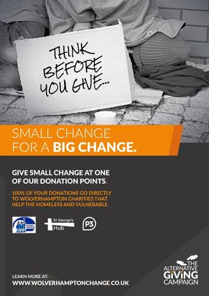 The poster promoting the Alternative Giving campaign