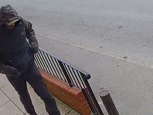 Supporting image for story: Police release picture of hooded suspect after Cannock shop worker 'threatened with knife' 